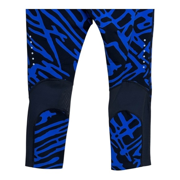 Nike Dri-Fit Women's Blue Black Abstract Print Athletic Capris Size S - Picture 4 of 8